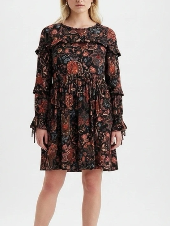 LOFT Dresses & Skirts - Loft Floral Paisley Printed Long Sleeve Dress